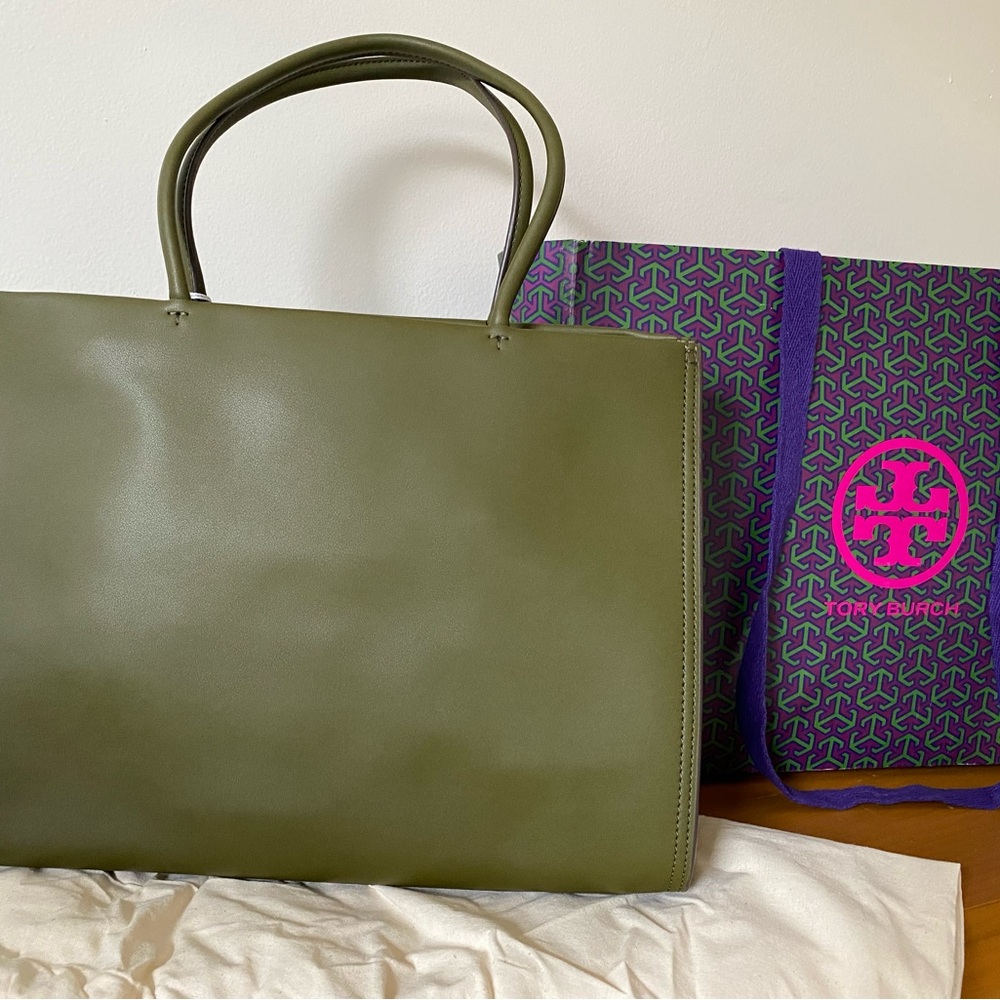 Tory Burch Olive Tote Bag - Picture 7 of 9